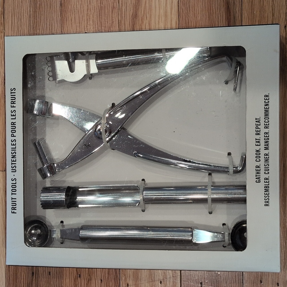Williams And Sonoma Silver Kitchen Fruit Tool Set